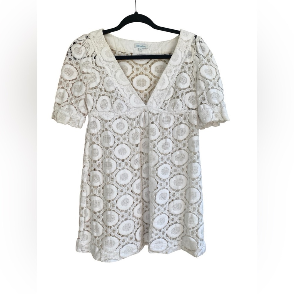 Shoshanna Cream Lace Blouse
